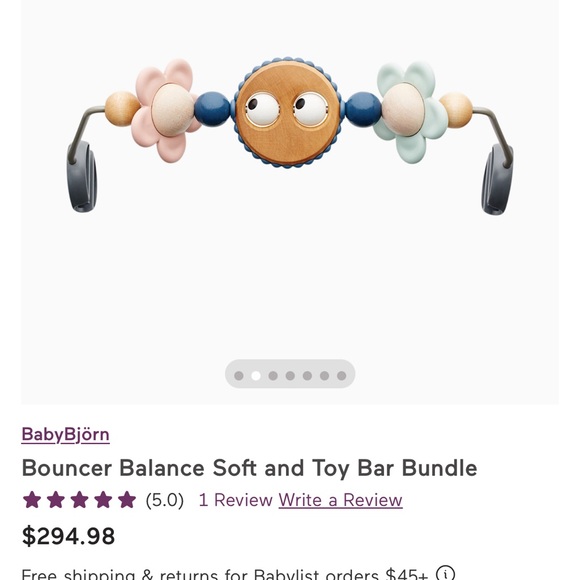 NIB Baby Bjorn Bouncer Balance Soft Beige - Picture 4 of 15